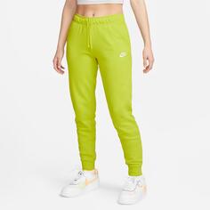 Женские флисовые брюки-джоггеры со средней посадкой Nike Sportswear Club, зеленый