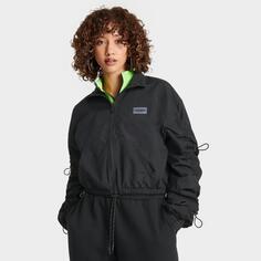 Женская куртка-банджи с молнией во всю длину и спросом и предложением, черный Supply And Demand