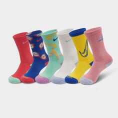 Молодежные носки Nike Everyday Mix Match Crew (3 пары), многоцветный
