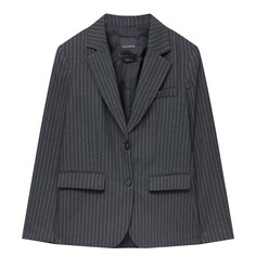 Пиджак Pull&amp;Bear Pinstripe, серый