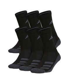 Набор носков с мягкой угловой полоской для больших мальчиков, 6 шт. adidas