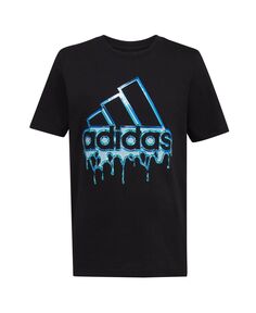 Футболка с короткими рукавами и логотипом Big Boys adidas