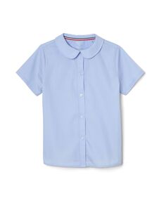 Современная блузка с короткими рукавами для маленьких девочек в стиле Питера Пэна French Toast