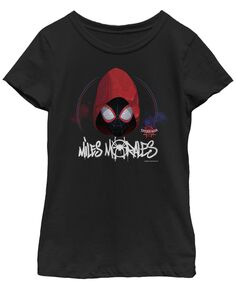 Детская футболка Майлза с капюшоном «Человек-паук: Через вселенные» для девочек Fifth Sun