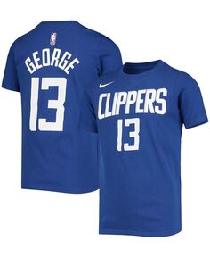 Футболка с логотипом Big Boys Paul George Royal LA Clippers, именем и номером. Nike