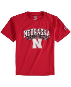 Трикотажная футболка Big Boys Scarlet Nebraska Huskers Champion
