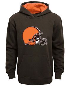 Коричневый пуловер с капюшоном Big Boys Cleveland Browns Fan Gear Prime Outerstuff