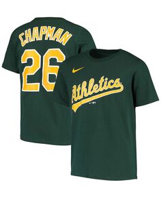 Зеленая футболка Big Boys Matt Chapman Oakland Athletics с именем и номером игрока Nike