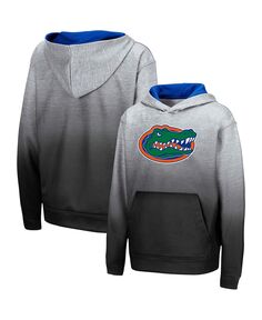Серый пуловер с капюшоном для мальчиков и девочек Florida Gators Sitwell Colosseum