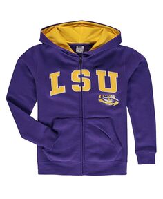 Фиолетовая толстовка с молнией во всю длину и аркой Big Boys LSU Tigers с аппликацией и логотипом Stadium Athletic