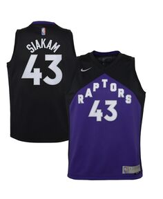 Черно-фиолетовая футболка Big Boys Pascal Siakam Toronto Raptors 2020 и 21 Swingman Player — заработанное издание Nike
