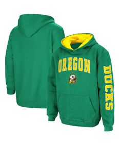 Зеленый пуловер с капюшоном Big Boys Oregon Ducks 2-Hit Team Colosseum