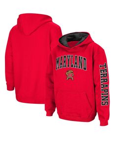 Красный пуловер с капюшоном Big Boys Maryland Terrapins 2-Hit Team Colosseum