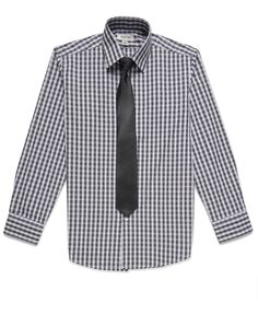 Классический фактурный комплект из рубашки с длинными рукавами и галстука для Big Boys Kenneth Cole Reaction