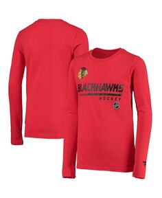 Красная футболка с длинным рукавом Big Boys Chicago Blackhawks Authentic Pro Prime Fanatics