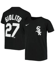 Черная футболка Big Boys Lucas Giolito Chicago White Sox с именем и номером игрока Nike