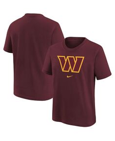 Бордовая футболка с логотипом команды Big Boys Washington Commanders Nike