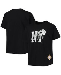 Черная футболка с логотипом Big Boys New York Yankees Negro League Stitches
