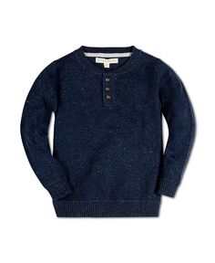 Пуловер с горловиной на пуговицах и длинными рукавами для мальчиков, детский Hope &amp; Henry