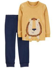 Рубашка и джоггеры с изображением льва для маленьких мальчиков, комплект из 2 предметов Carter&apos;s Carters