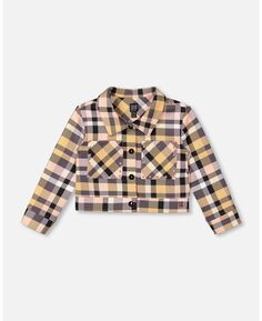Пиджак Milano для девочек, розовый стильный клетчатый пиджак – для малышей|ребенок Deux par Deux