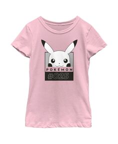 Черно-белая детская футболка с изображением Покемона Пикачу для девочек Nintendo