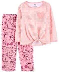 Малыши для девочек, 2 шт. Флисовый пижамный комплект свободного кроя Carter&apos;s Carters