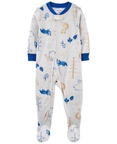 Сплошная пижама свободного кроя Woodlands для мальчиков для малышей Carter&apos;s Carters