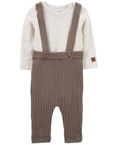 Боди и комбинезон-свитер для маленьких мальчиков и девочек, комплект из 2 предметов Carter&apos;s Carters