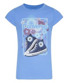 Классическая футболка Chuck Taylor с короткими рукавами для больших девочек Converse