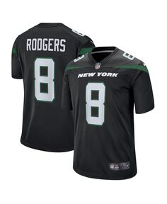 Игровая майка Big Boys Aaron Rodgers Stealth Black New York Jets Nike