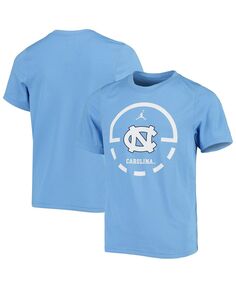 Синяя футболка бренда Big Boys Carolina North Carolina Tar Heels Team Basketball Legend Performance Jordan