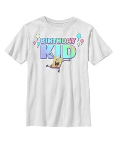 Детская футболка с изображением Губки Боба Квадратные Штаны для мальчиков на день рождения Nickelodeon