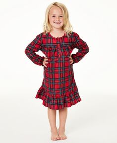 Подходящая детская семейная пижама Brinkley в клетку, ночная рубашка, созданная для Macy&apos;s Family Pajamas