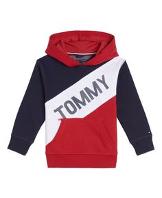 Трехцветный пуловер с капюшоном для мальчиков для малышей Tommy Hilfiger
