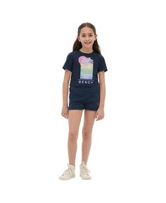 Темно-синяя укороченная футболка Child Girls Paradiso Bench