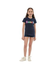 Темно-синяя футболка Child Girls Josie Bench