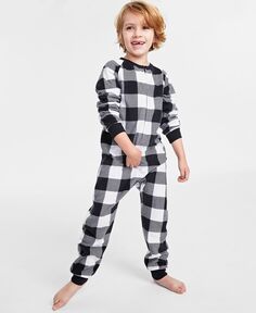 Одинаковые модели для малышей, маленьких и больших детей, 1 шт. Белая семейная пижама в клетку с принтом Family Pajamas