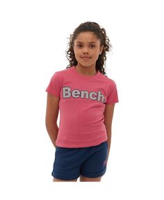 Футболка для девочек Leora цвета Bright Rose Bench