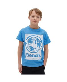 Футболка Globe для мальчиков из денима синего цвета Bench