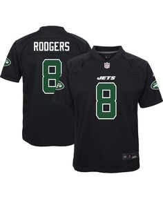 Черная футболка Big Boys Aaron Rodgers New York Jets Fashion Game Nike