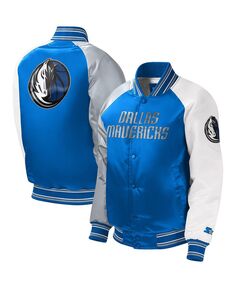Университетская куртка с длинными кнопками реглан Big Boys Royal Dallas Mavericks Starter