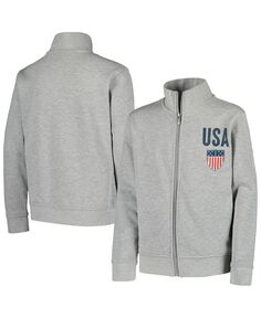 Серая куртка с молнией во всю длину в винтажном стиле Big Boys Team USA Americana Outerstuff