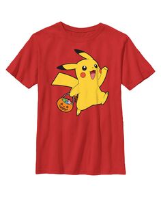 Детская футболка с изображением Покемона «Кошелек или жизнь Пикачу» для мальчиков Nintendo