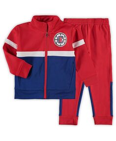 Красный комплект из спортивной куртки и брюк с молнией во всю длину Little Boys LA Clippers Shot Caller Outerstuff