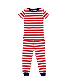 Пижамный комплект из двух предметов для маленьких мальчиков и девочек Love Stripe Pajamas for Peace,