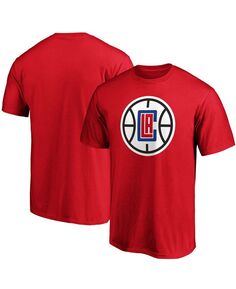 Мужская красная футболка с логотипом la clippers primary team Fanatics, красный