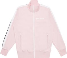 Куртка Palm Angels Classic Track Jacket &apos;Almond Blossom/White&apos;, розовый