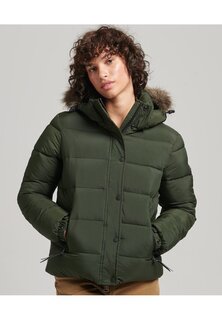Зимняя куртка Superdry Hooded Mid Layer, темно-зеленый