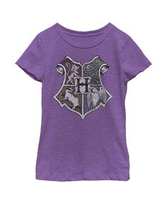Детская футболка с гербом Гарри Поттера в Хогвартсе для девочек Warner Bros.
